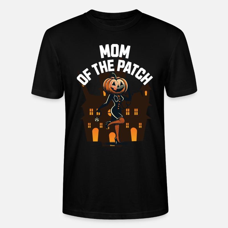 Mutter des Kürbisfelds Lustiger Spruch - Stanley/Stella Unisex Bio-T-Shirt CRAFTER - Schwarz