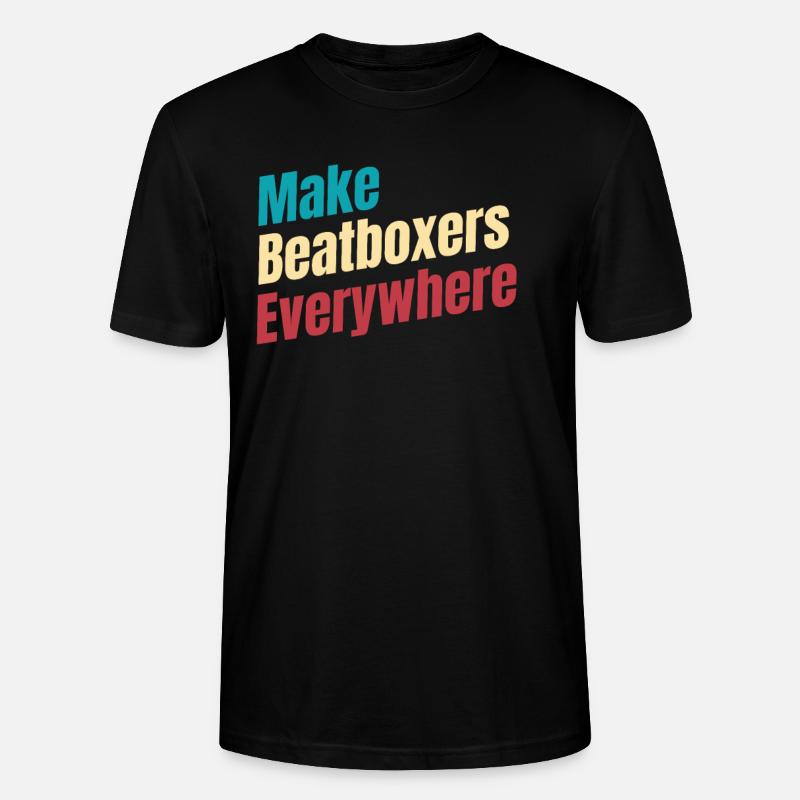 Fabriquez des beatboxers, des batteurs, - T-shirt bio CRAFTER Stanley Stella Unisexe - noir