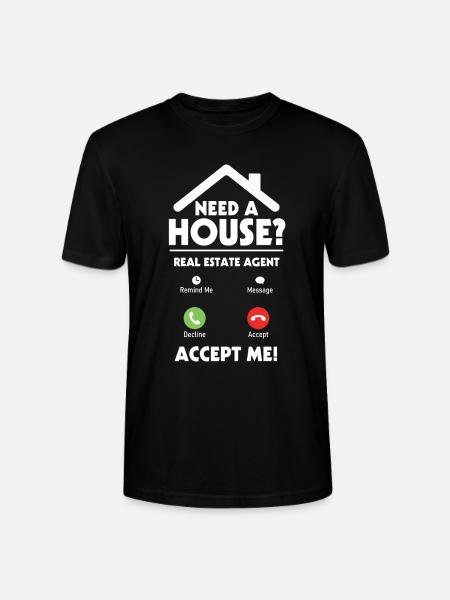 Immobilienmakler Immobilien Makler Geschenk - Stanley/Stella Unisex Bio-T-Shirt CRAFTER - Schwarz