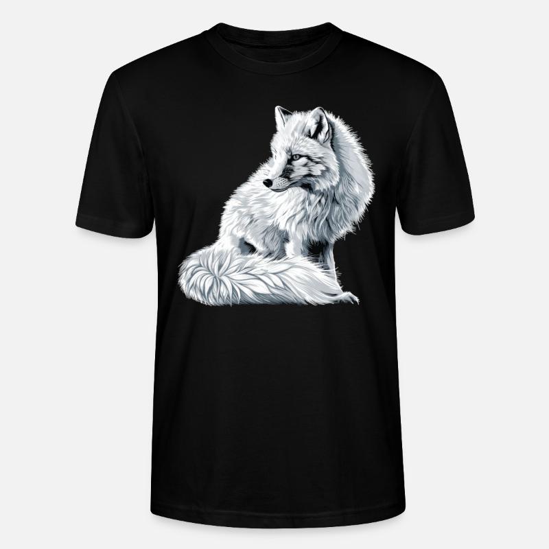 Arctic Fox Polarfüchse Polarfuchs - Stanley/Stella Unisex Bio-T-Shirt CRAFTER - Schwarz
