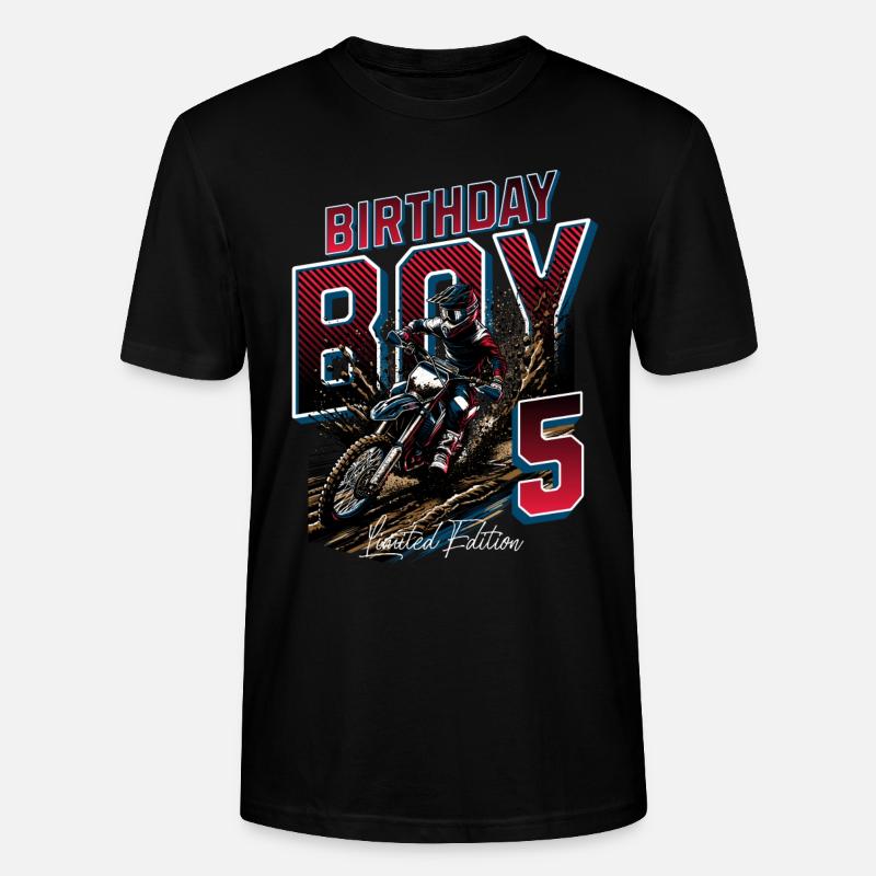 5e anniversaire de motocross - T-shirt bio CRAFTER Stanley Stella Unisexe - noir