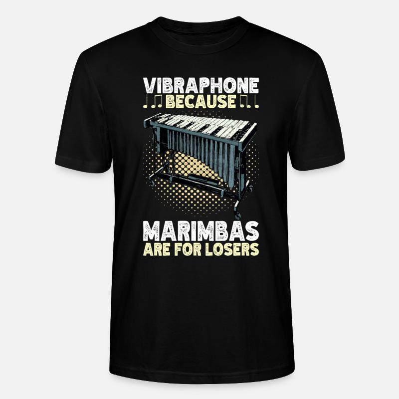 Vibraphon, vibraphonist - Stanley/Stella CRAFTER Unisex Organic T-Shirt - black