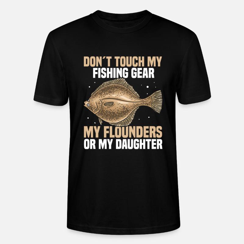 Flundern fischen oder angeln - Stanley/Stella Unisex Bio-T-Shirt CRAFTER - Schwarz