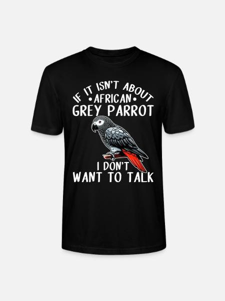 African Grey Parrot - Stanley/Stella Unisex Bio-T-Shirt CRAFTER - Schwarz