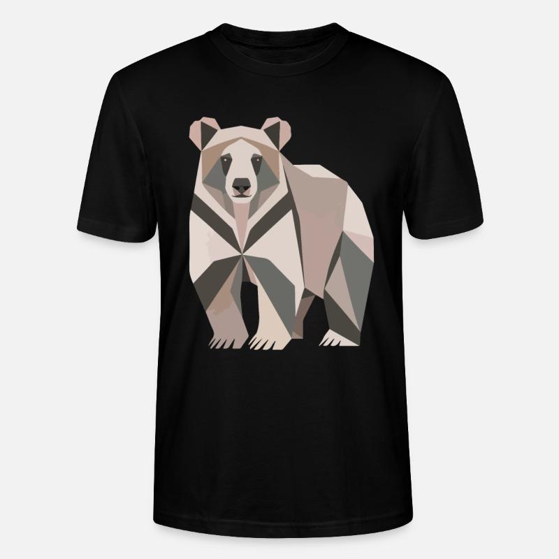 Polygone d’ours - T-shirt bio CRAFTER Stanley Stella Unisexe - noir
