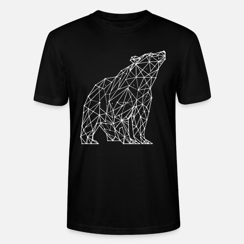 Polygone d’ours - T-shirt bio CRAFTER Stanley Stella Unisexe - noir