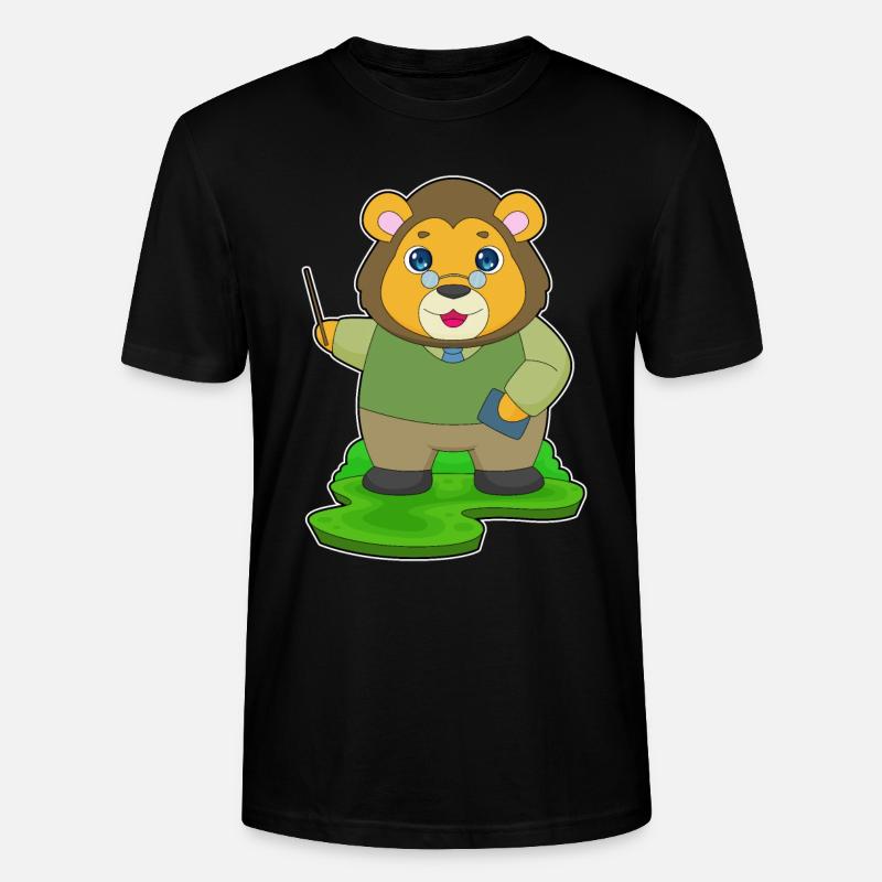 Lion Enseignant Pointer - T-shirt bio CRAFTER Stanley Stella Unisexe - noir