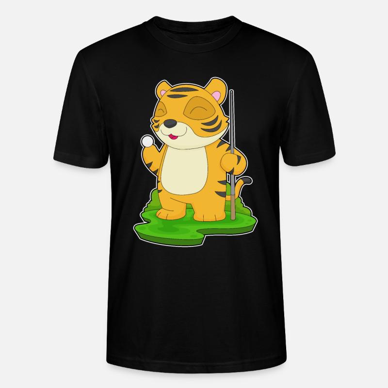 Tiger Billiard Queue - Stanley/Stella Unisex Bio-T-Shirt CRAFTER - Schwarz