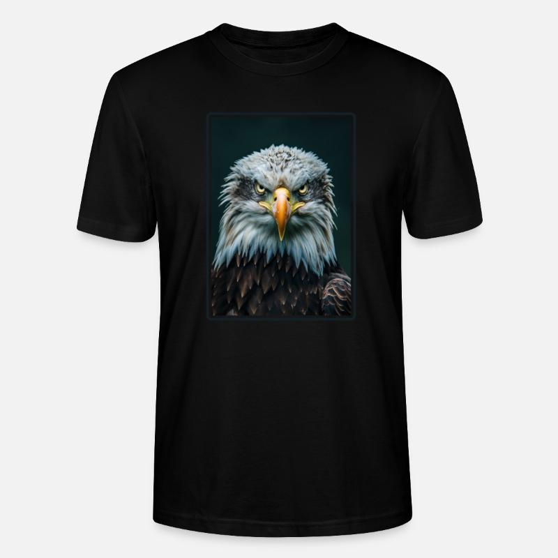 Bald Eagle Weißkopfseeadler - Stanley/Stella Unisex Bio-T-Shirt CRAFTER - Schwarz