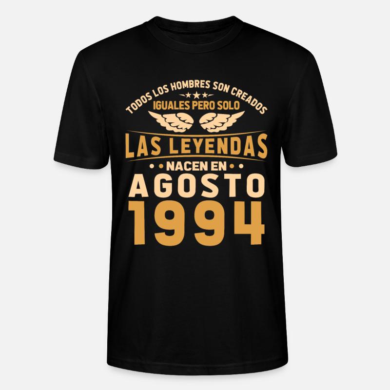 Die Legenden August 1994 - Stanley/Stella Unisex Bio-T-Shirt CRAFTER - Schwarz