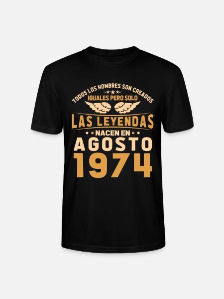 The Legends August 1974 - Stanley/Stella CRAFTER Unisex Organic T-Shirt - black