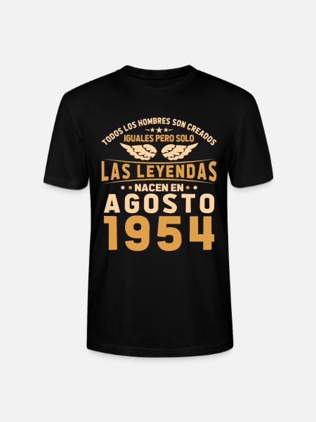 The Legends August 1954 - Stanley/Stella CRAFTER Unisex Organic T-Shirt - black