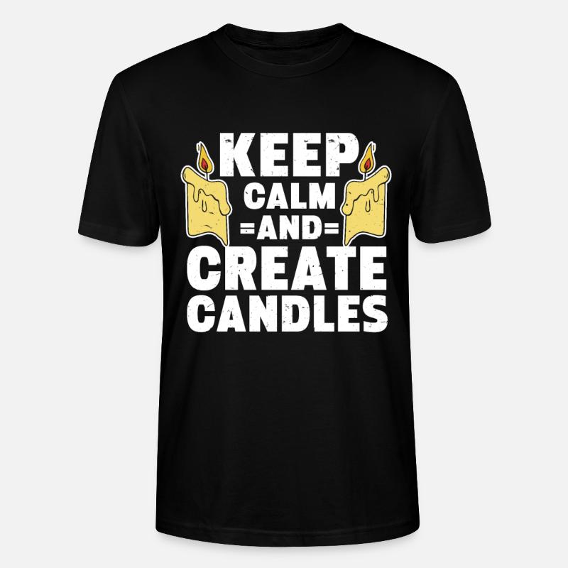 Candle Maker Candle Making - Stanley/Stella CRAFTER Unisex Organic T-Shirt - black