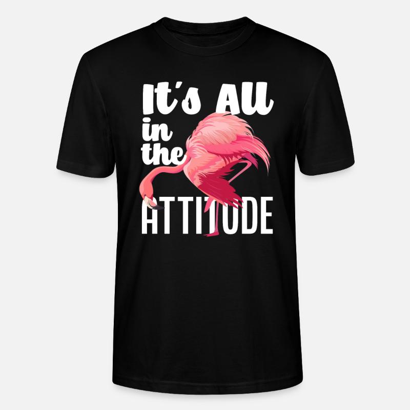 Flamingo Einstellung - Stanley/Stella Unisex Bio-T-Shirt CRAFTER - Schwarz