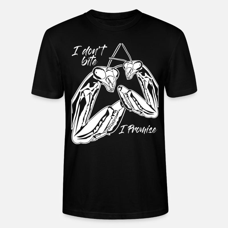 Praying Mantis Insect - Stanley/Stella Unisex Bio-T-Shirt CRAFTER - Schwarz