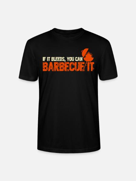BBQ Barbecue Meat - Stanley/Stella CRAFTER Unisex Organic T-Shirt - black