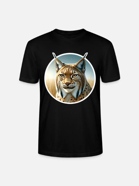 Lynx pardelle - T-shirt bio CRAFTER Stanley Stella Unisexe - noir
