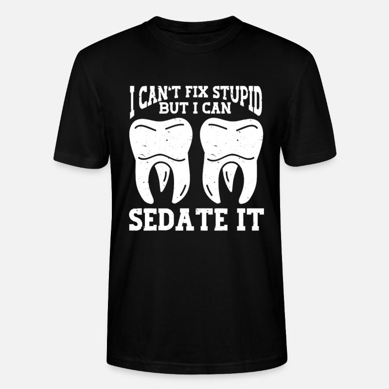 Dentiste Dentaire - T-shirt bio CRAFTER Stanley Stella Unisexe - noir
