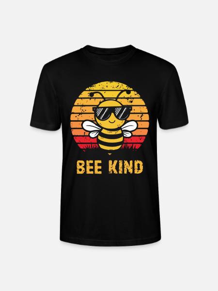 Bee Kind Biene - Stanley/Stella Unisex Bio-T-Shirt CRAFTER - Schwarz