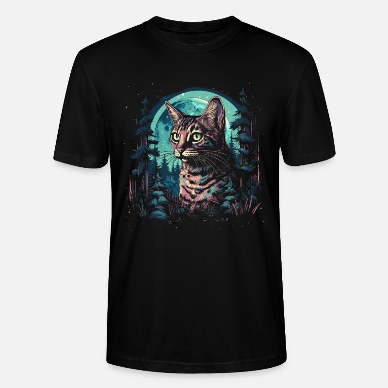 Bengal Katze - Stanley/Stella Unisex Bio-T-Shirt CRAFTER - Schwarz