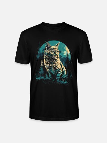Bengal Cat - Stanley/Stella CRAFTER Unisex Organic T-Shirt - black