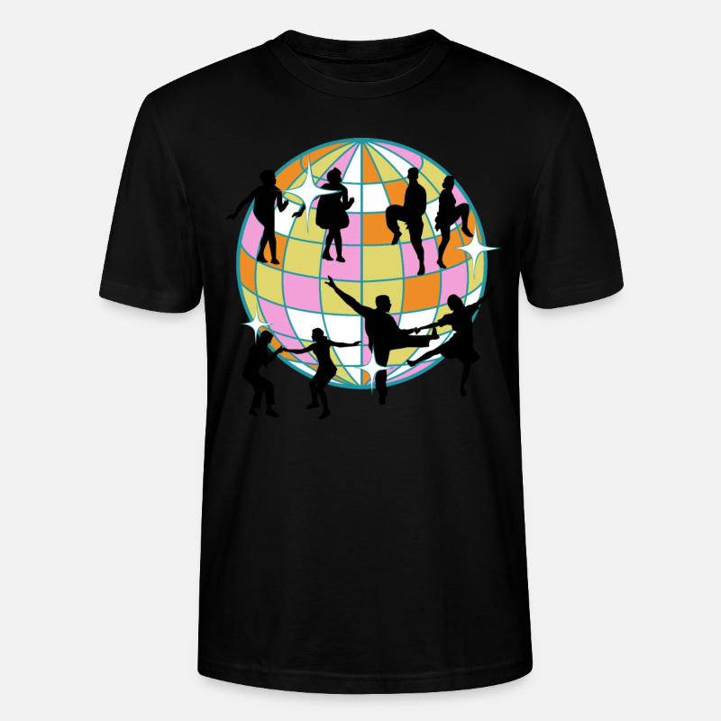 Boogie Woogie Dancer Swing Dancing - Stanley/Stella Unisex Bio-T-Shirt CRAFTER - Schwarz