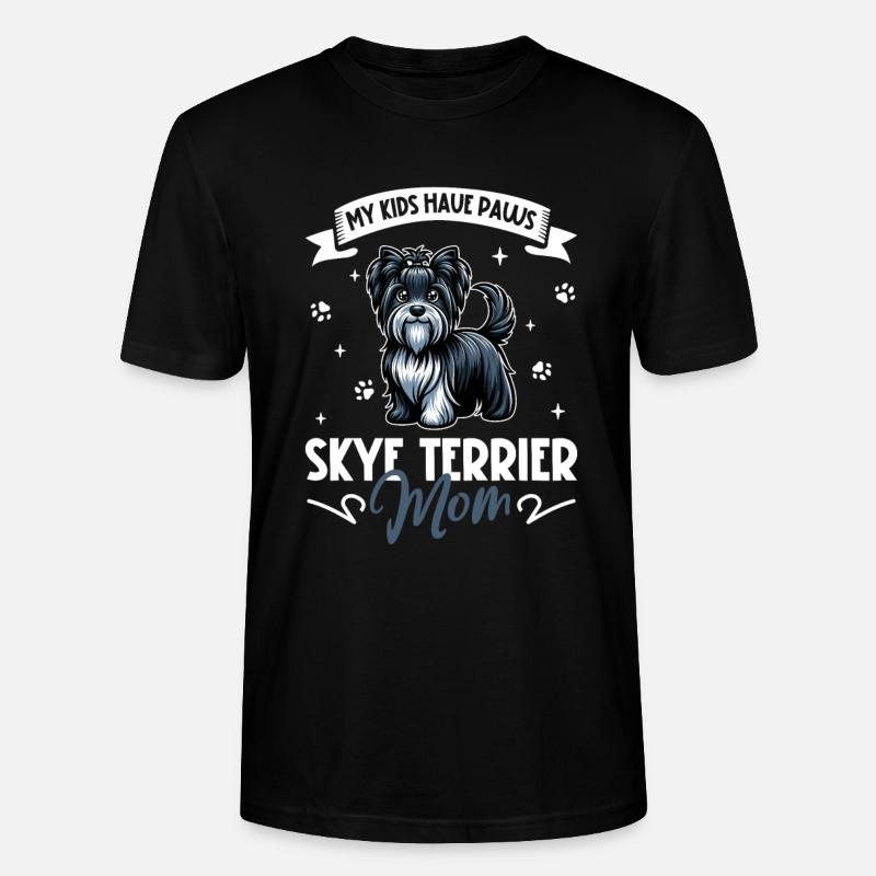 Skye Terrier Mom - Stanley/Stella CRAFTER Unisex Organic T-Shirt - black