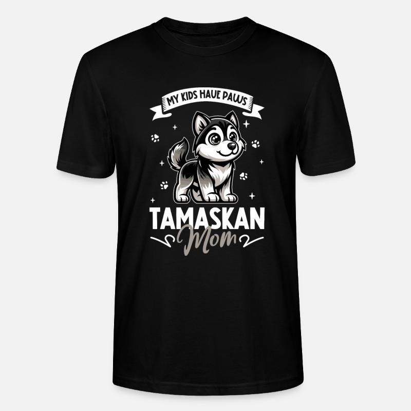 Tamaskan Mama - Stanley/Stella Unisex Bio-T-Shirt CRAFTER - Schwarz