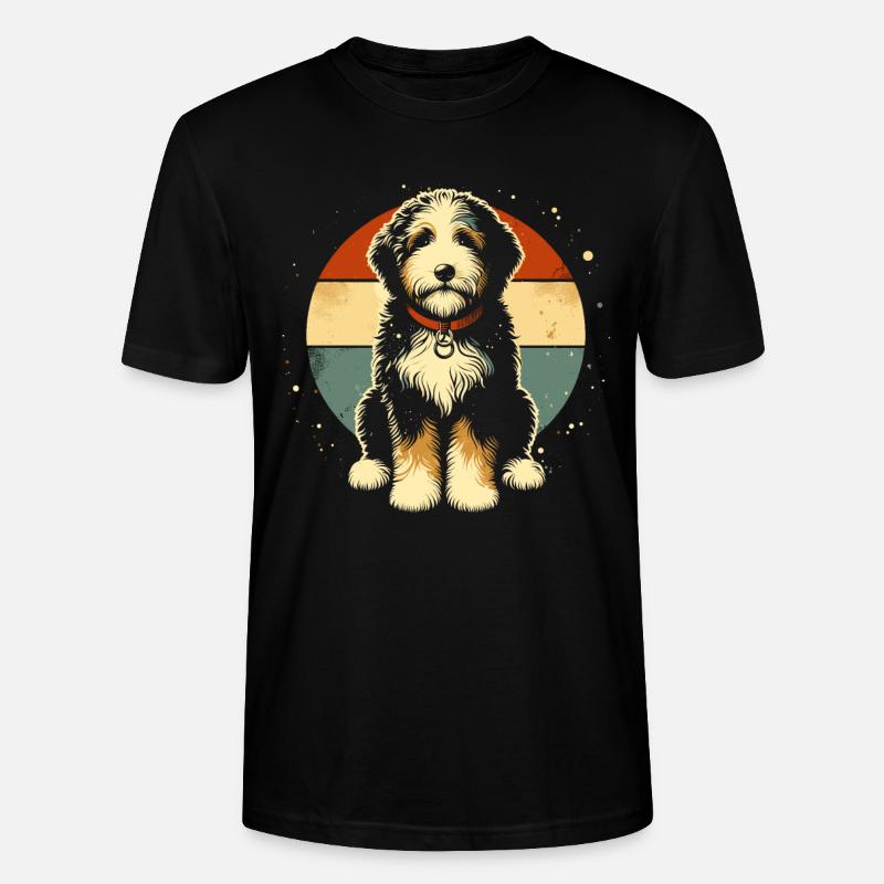Bernedoodle Chien - T-shirt bio CRAFTER Stanley Stella Unisexe - noir