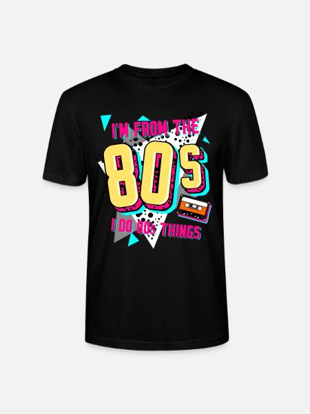 80s Retro Disco 1980 - Stanley/Stella CRAFTER Unisex Organic T-Shirt - black