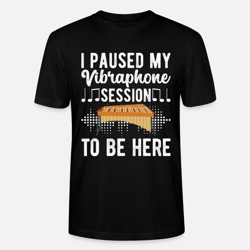 Vibraphon, vibraphonist - Stanley/Stella CRAFTER Unisex Organic T-Shirt - black