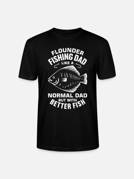 Flunder Fischer Spruch - Stanley/Stella Unisex Bio-T-Shirt CRAFTER - Schwarz