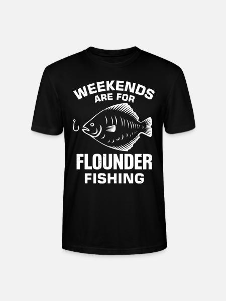 Flunder Fischer Spruch - Stanley/Stella Unisex Bio-T-Shirt CRAFTER - Schwarz