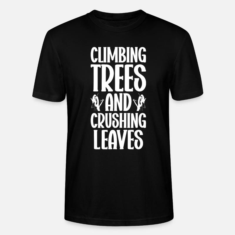 Arborist Baumpfleger Baumkletterer Baumklettern - Stanley/Stella Unisex Bio-T-Shirt CRAFTER - Schwarz