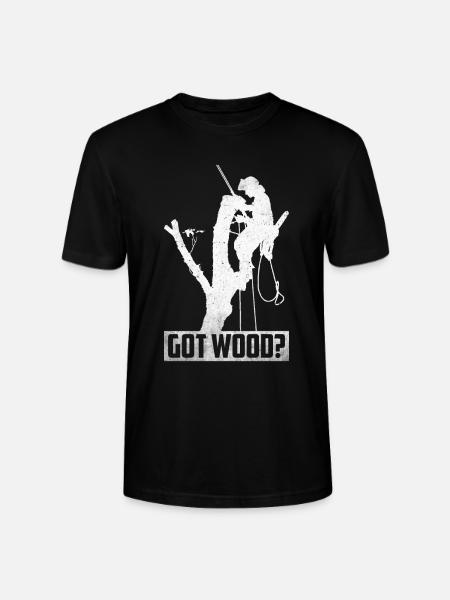 Arborist Baumpfleger Baumkletterer Baumklettern - Stanley/Stella Unisex Bio-T-Shirt CRAFTER - Schwarz