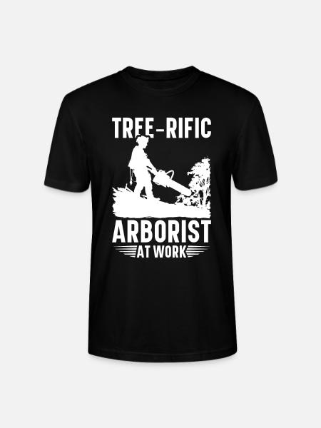 Arborist Baumpfleger Baumkletterer Baumklettern - Stanley/Stella Unisex Bio-T-Shirt CRAFTER - Schwarz