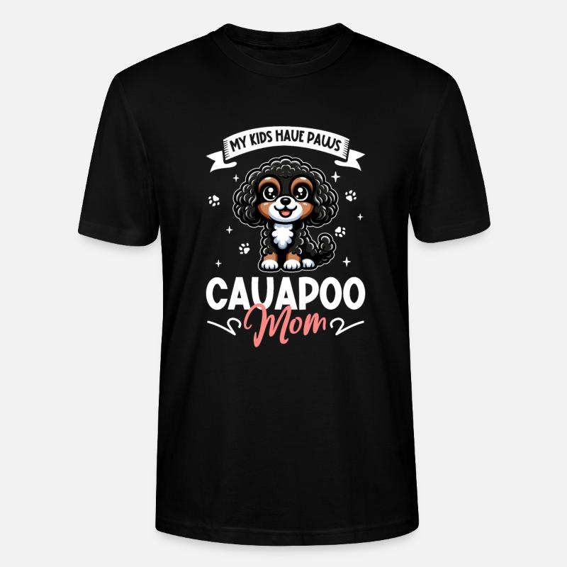 Cavapoo Mama - Stanley/Stella Unisex Bio-T-Shirt CRAFTER - Schwarz
