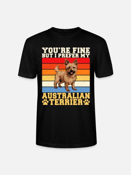 Cadeaux pour terrier australien - T-shirt bio CRAFTER Stanley Stella Unisexe - noir