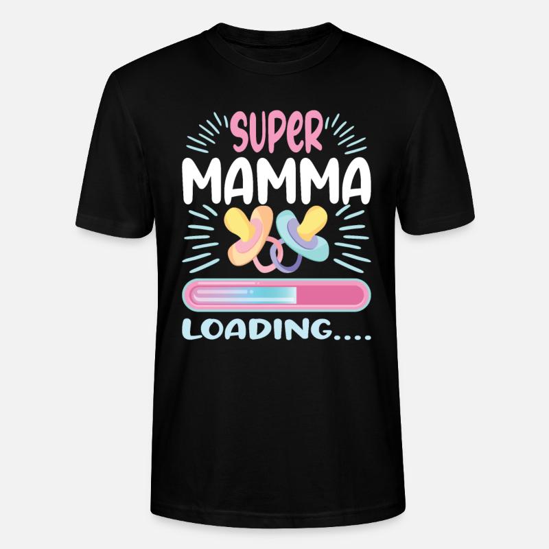 Super Mamma 2024 Loading - Stanley/Stella Unisex Bio-T-Shirt CRAFTER - Schwarz