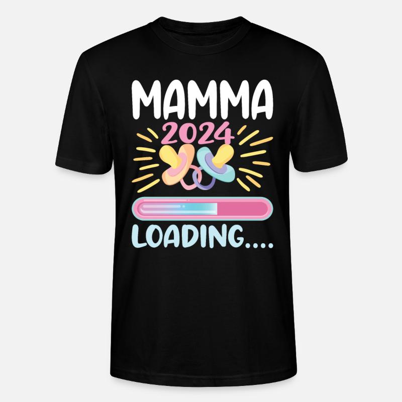 Super Mamma 2024 Loading - Stanley/Stella CRAFTER Unisex Organic T-Shirt - black