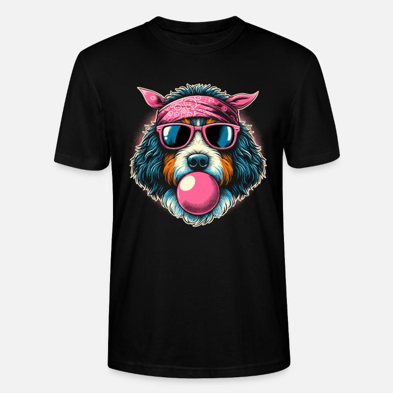 Bernedoodle Hund - Stanley/Stella Unisex Bio-T-Shirt CRAFTER - Schwarz