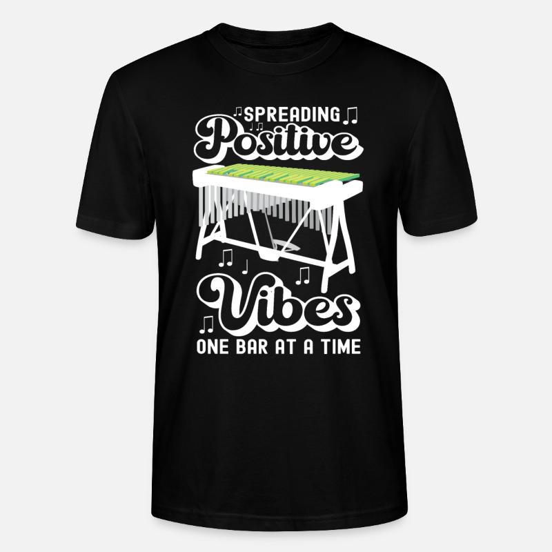 Vibraphon, vibraphonist - Stanley/Stella CRAFTER Unisex Organic T-Shirt - black