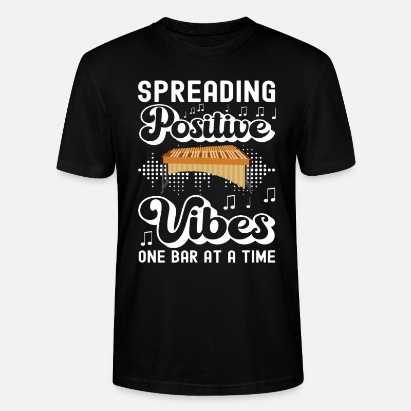 Vibraphon, vibraphonist - Stanley/Stella CRAFTER Unisex Organic T-Shirt - black