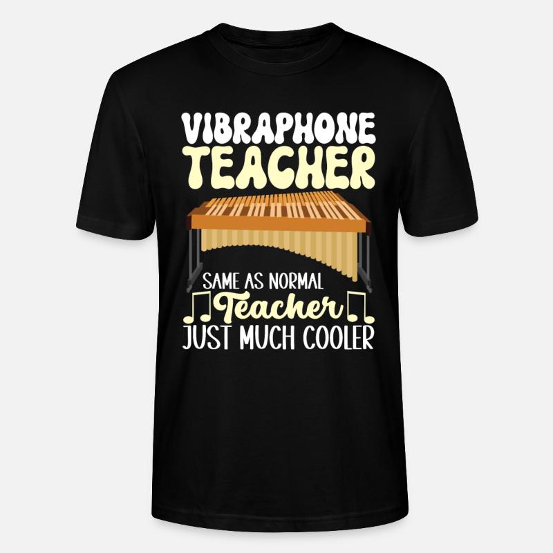 Vibraphon, vibraphonist - Stanley/Stella CRAFTER Unisex Organic T-Shirt - black