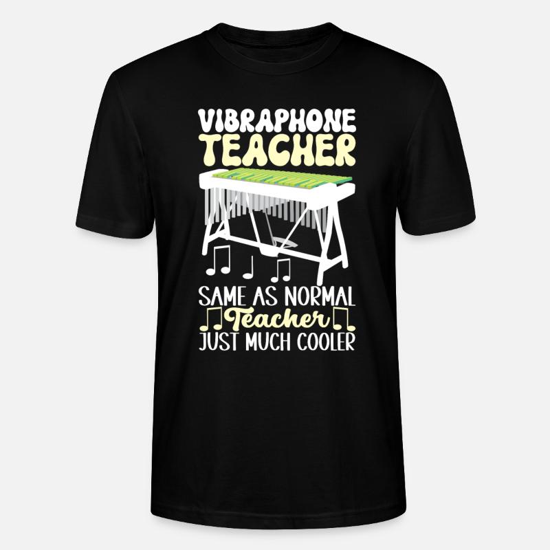 Vibraphon, vibraphonist - Stanley/Stella CRAFTER Unisex Organic T-Shirt - black