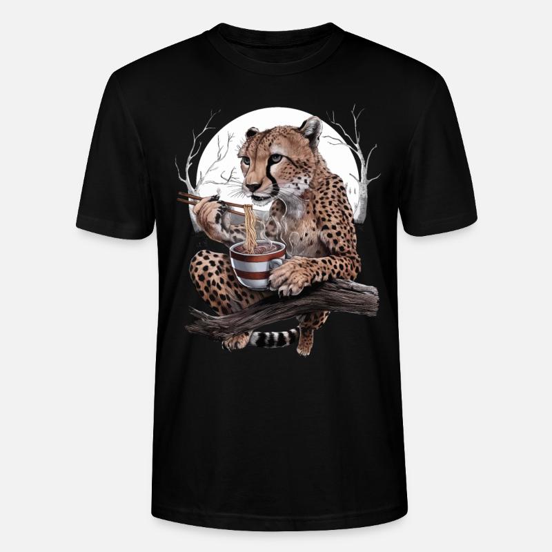 Gepard - Stanley/Stella Unisex Bio-T-Shirt CRAFTER - Schwarz