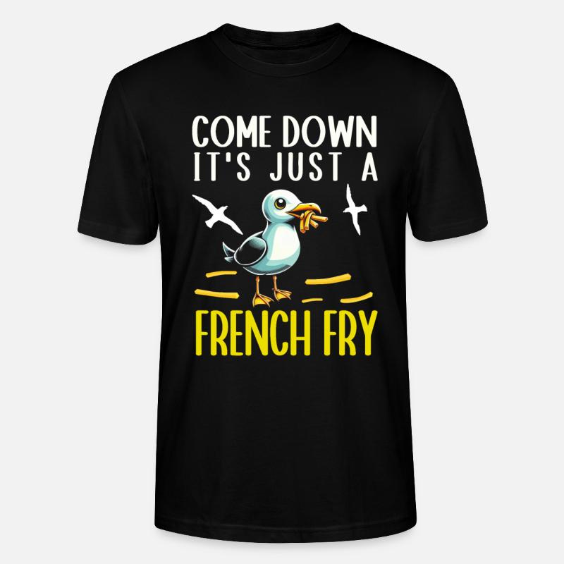 Mouette Oiseau de mer - T-shirt bio CRAFTER Stanley Stella Unisexe - noir