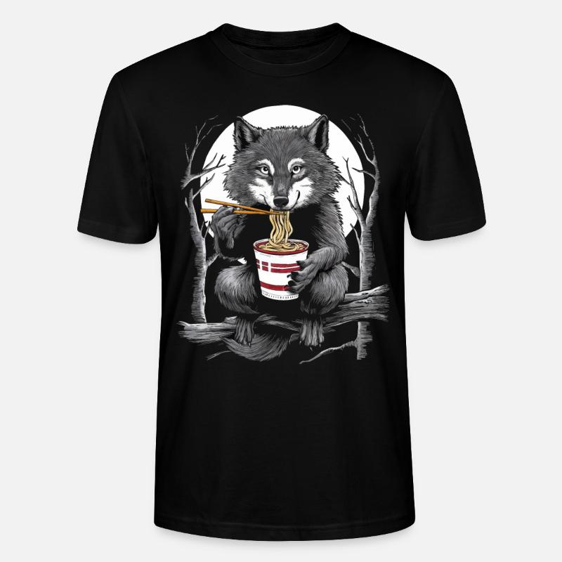 Wolf - Stanley/Stella Unisex Bio-T-Shirt CRAFTER - Schwarz