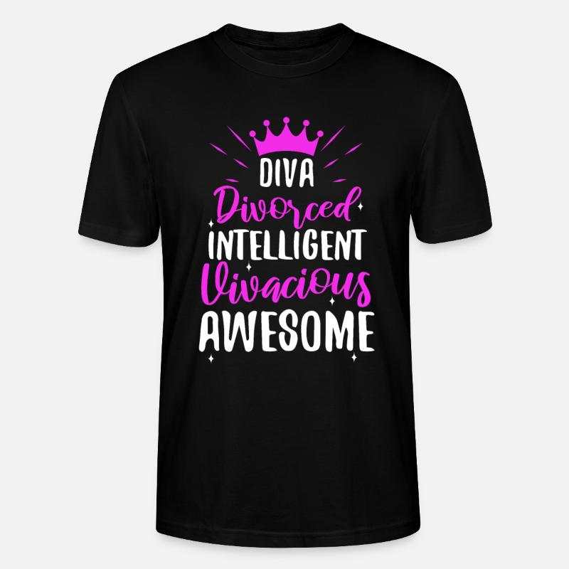 Divorce Diva - Stanley/Stella Unisex Bio-T-Shirt CRAFTER - Schwarz