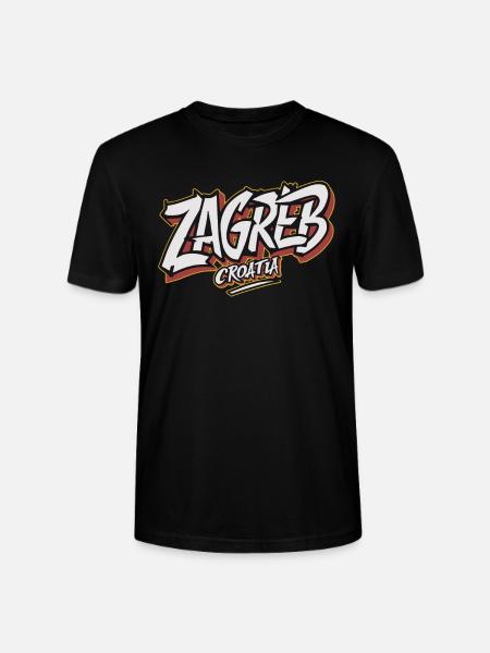 Zagreb Croatia Souvenir - Stanley/Stella Unisex Bio-T-Shirt CRAFTER - Schwarz